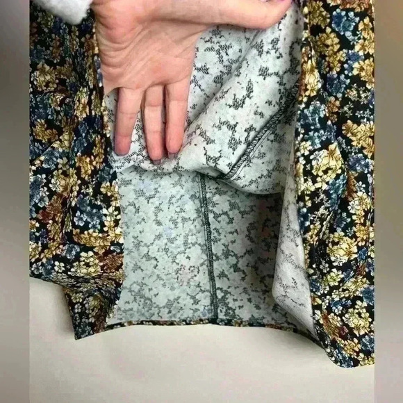 Zara | Basic Collection Floral Bell Sleeve Mini Trapeze Tunic Dress Size Small - Picture 9 of 11